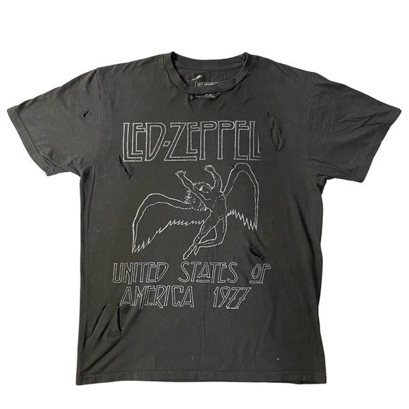 Led-Zeppelin Short Sleeve w/ Custom Cuts - Picture 1 of 7